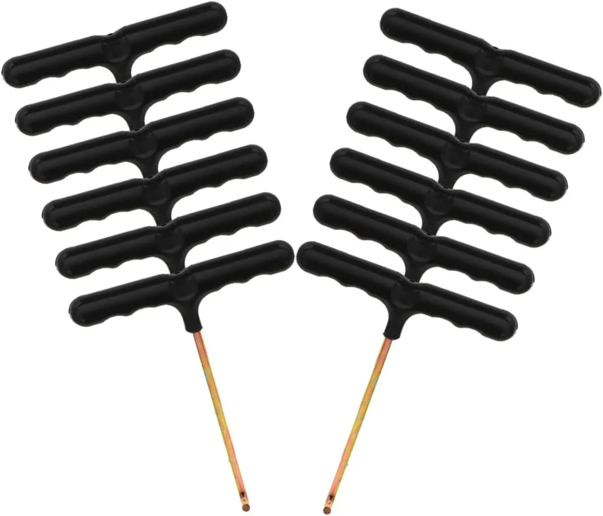 12Pcs Portable T Shaped Shoelace Tighteners Puller Hooks for Easy Installation Roller Skates and Trampolines Essential Spring Tool for Use