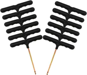 12Pcs Portable T Shaped Shoelace Tighteners Puller Hooks for Easy Installation Roller Skates and Trampolines Essential Spring Tool for Use