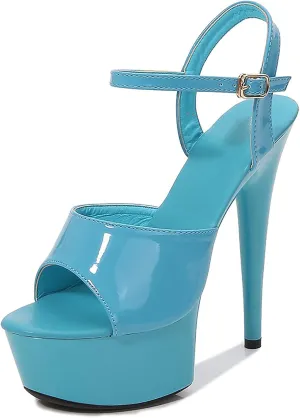 15CM/5.90IN Stripper Heels Women Shoes Summer Platform High Heels Sandals Thin-Heeled Sexy Nightclub Model Catwalk Shoes