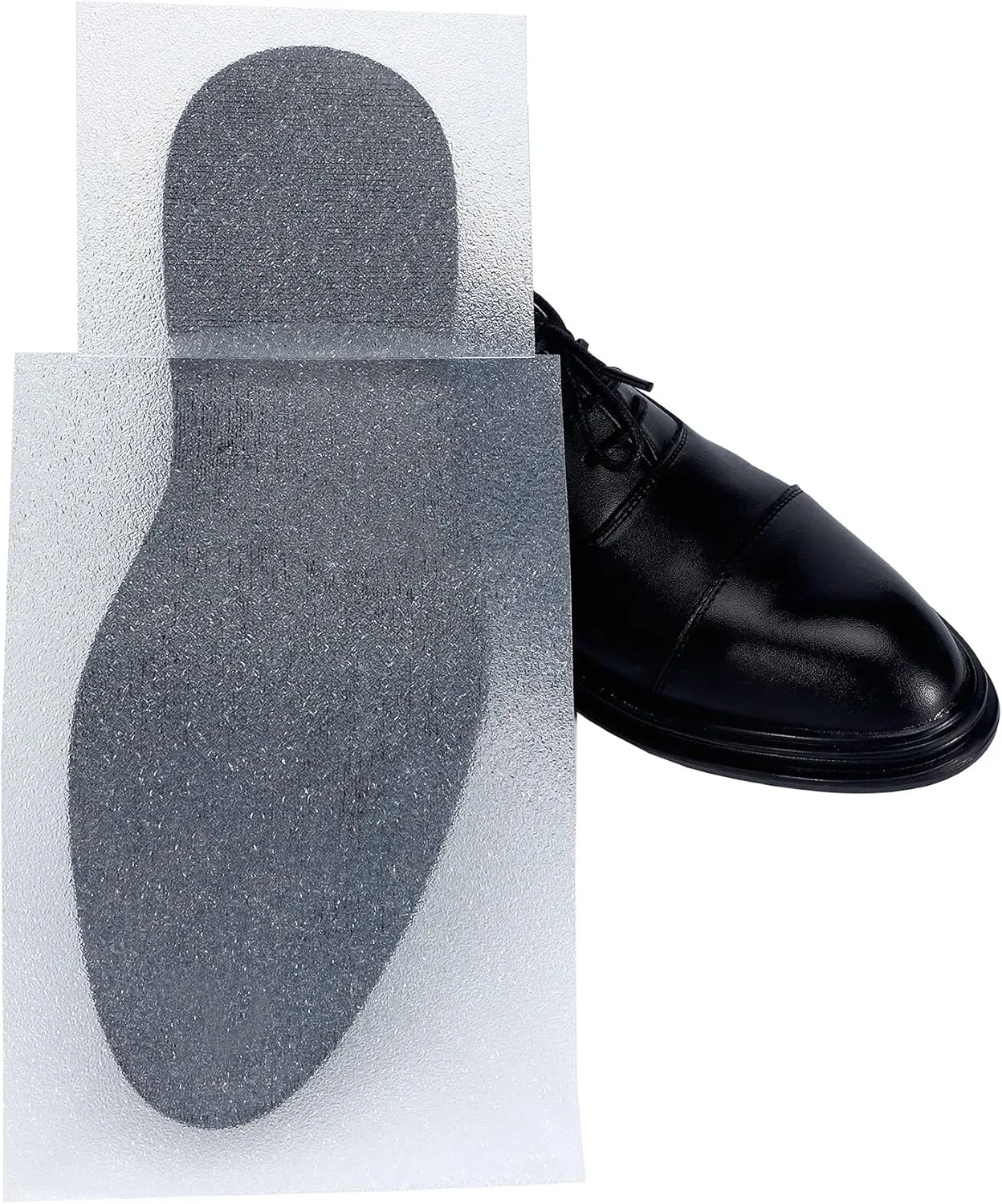 16 Pieces Sole Shoe Protector Clear Bottom Shoe Protector Self-stick Sole Guard Removable Sneaker Bottom Cover Anti Slip Pads for Heels, Men Shoes