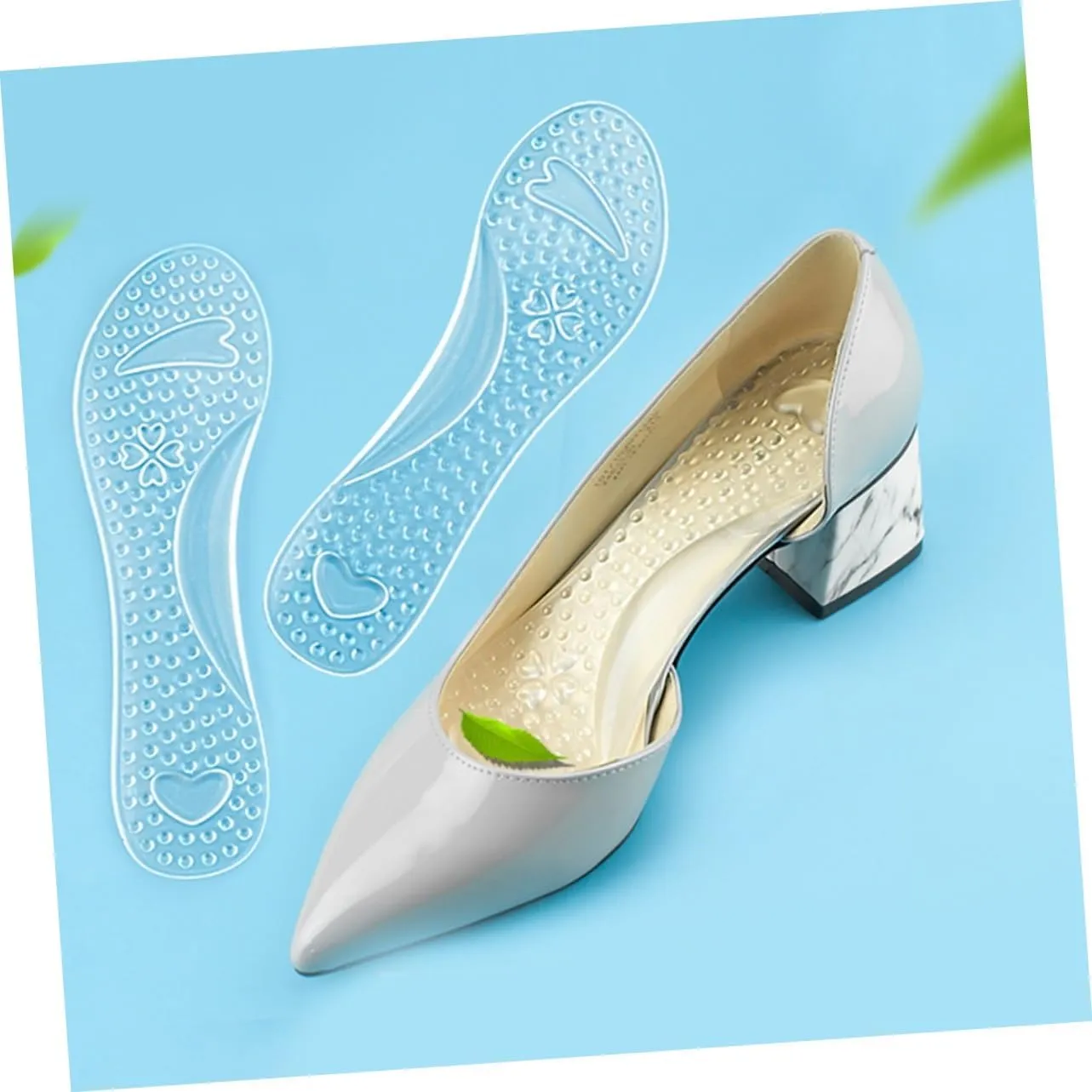 3 Pairs Shoe Inserts for Foot Gel Insoles Foot Therapy Non-Slip Arch Support Orthotic Care Comfortable Cushion