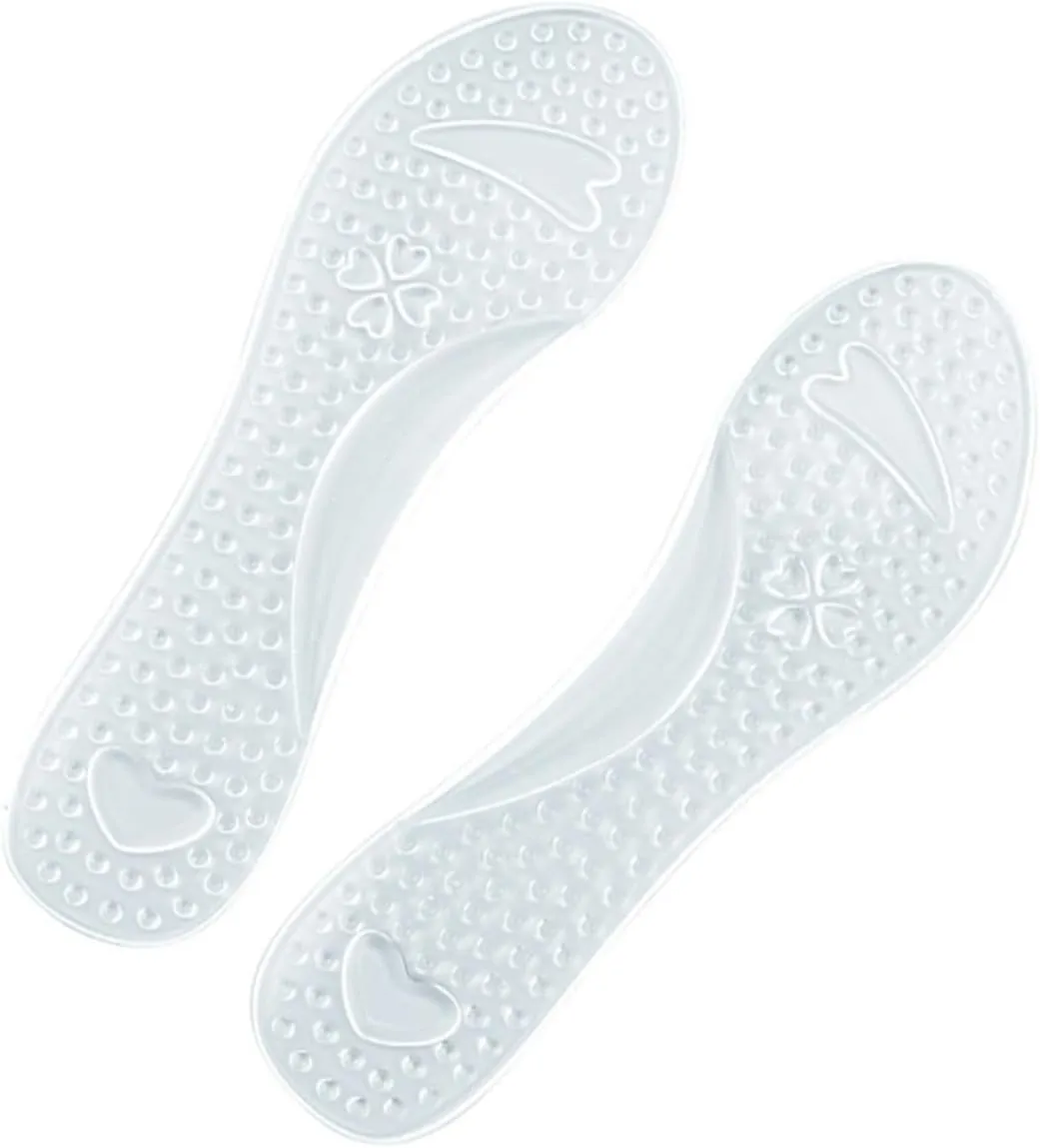 3 Pairs Shoe Inserts for Foot Gel Insoles Foot Therapy Non-Slip Arch Support Orthotic Care Comfortable Cushion