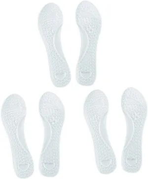 3 Pairs Shoe Inserts for Foot Gel Insoles Foot Therapy Non-Slip Arch Support Orthotic Care Comfortable Cushion