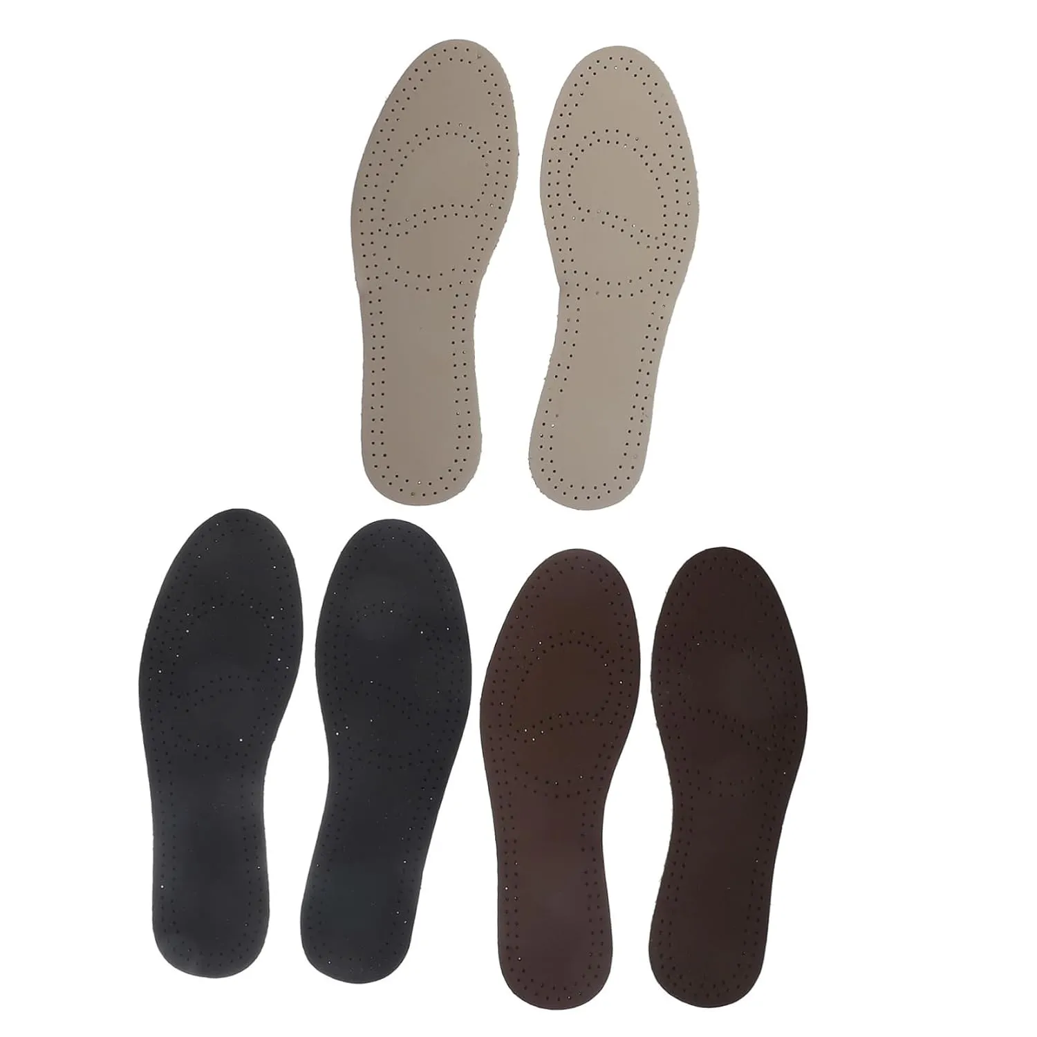 3 Set and Breathable Insole Sweat Absorbent Insoles Gel Shoe Inserts Foot Support Shoe Pads Shoe Cushions Sports Shoe Cushion Sole Insoles Cowhide/696