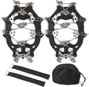 32-Tooth Ice Claw Stainless Steel -Slip Shoe Cover Snow -Slip Device -Slip Chain