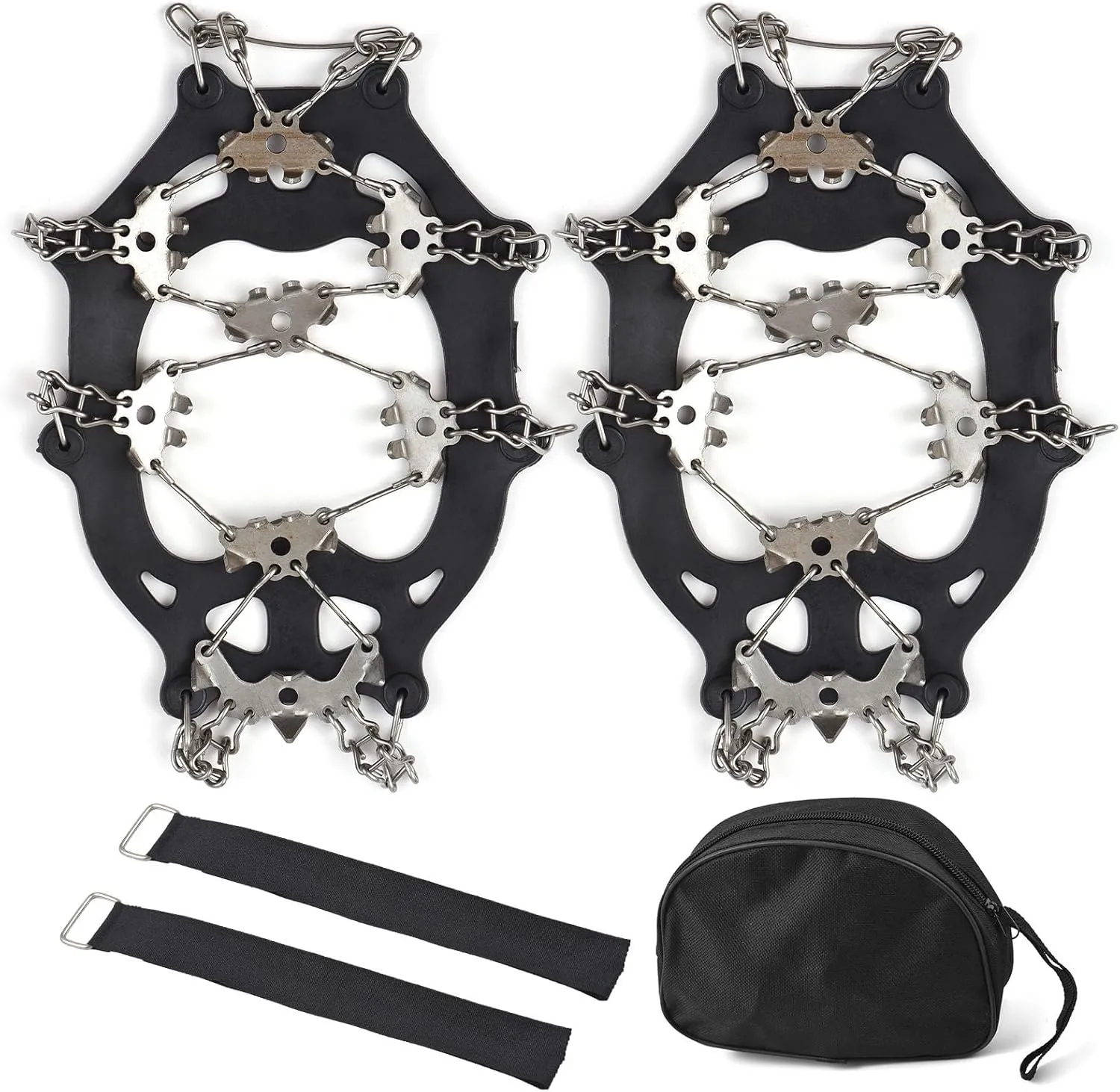 32-Tooth Ice Claw Stainless Steel -Slip Shoe Cover Snow -Slip Device -Slip Chain