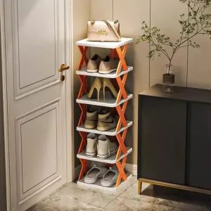 6 Layer X Shap Stackable Shoes Rack