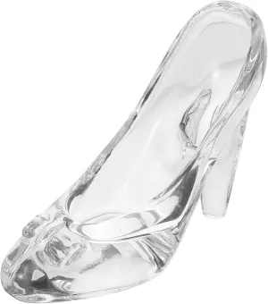 ABOOFAN Princess Slipper Figurine Glass Shoe Ornament High Heel Statue Perfect for Wedding Baby Shower