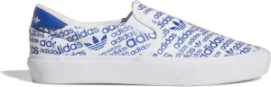 adidas Originals Unisex Court Rallye Skateboarding Slip On Sneakers, Cloud White/Collegiate Royal/Cloud White