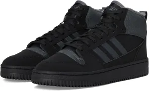 adidas Unisex Break Start Mid Top Winterized Basketball Sneaker, Black/Grey/Black, 4 US Men