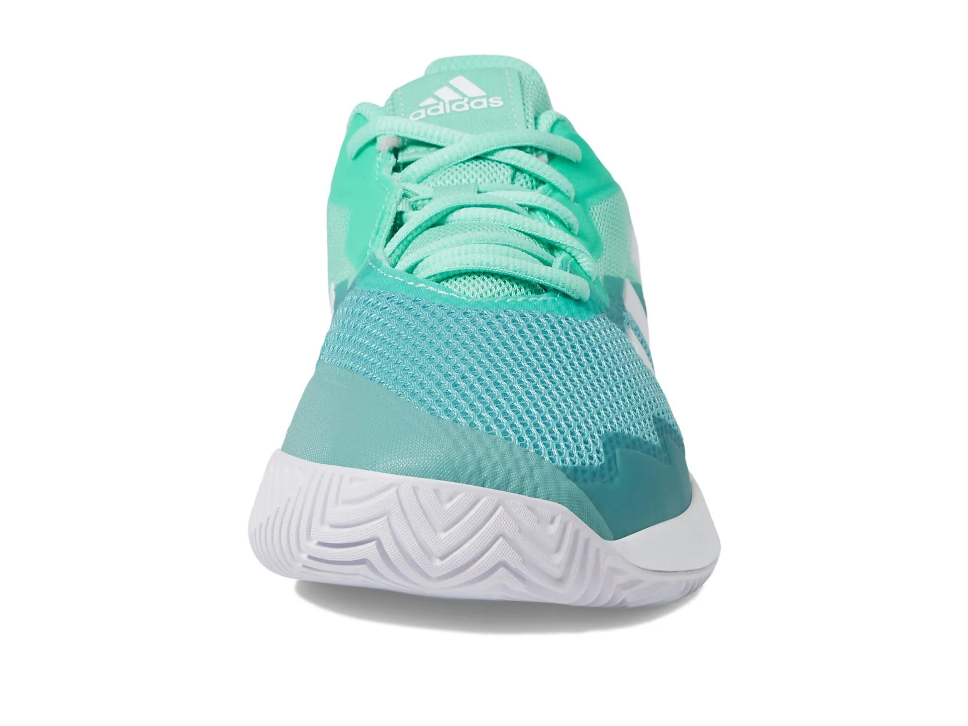 adidas Women's Courtjam Control Tennis Shoe 8 Easy Green/White/Mint Ton