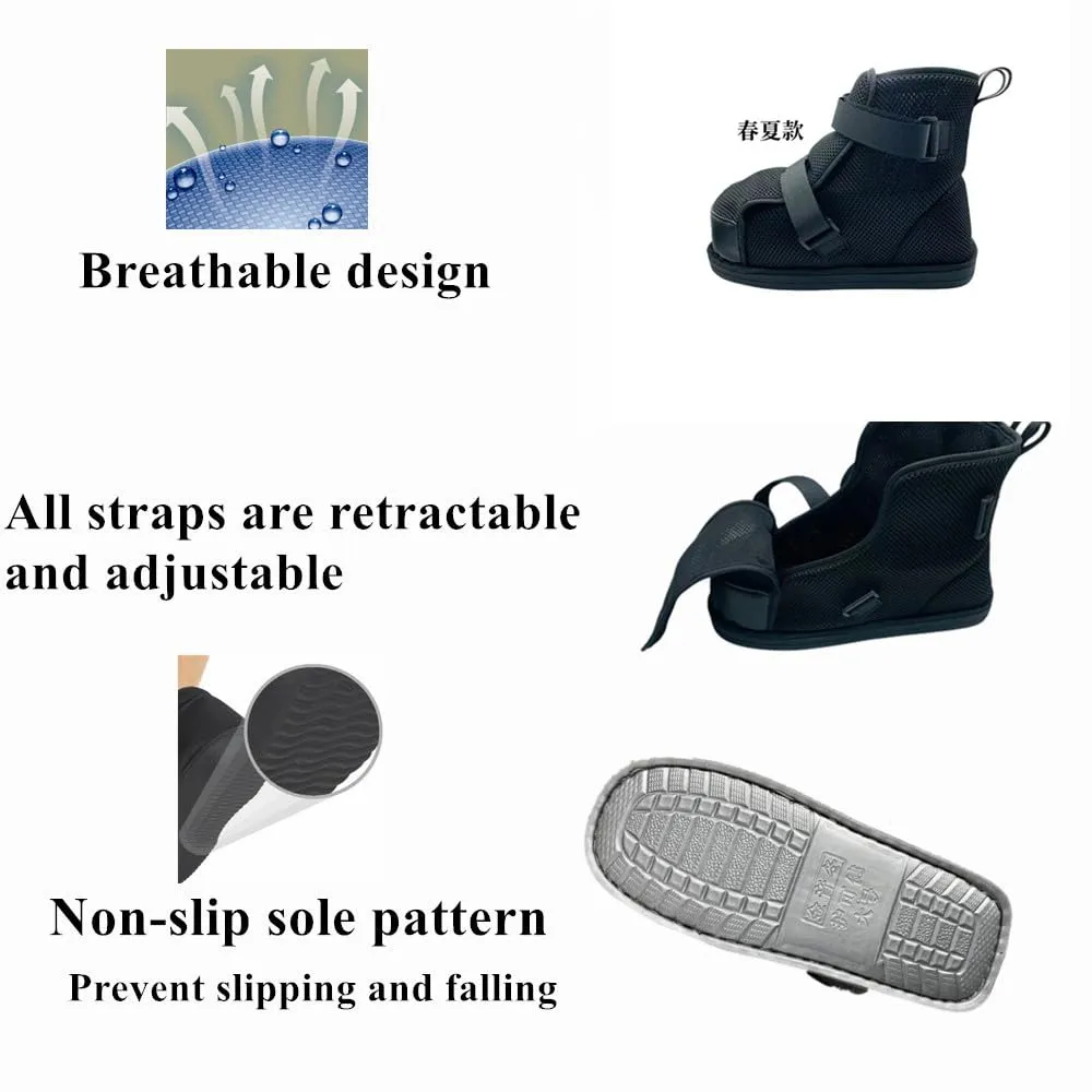 Adjustable Post Op Shoe, Thin, breathable, suitable for spring and summer, high top (XL)
