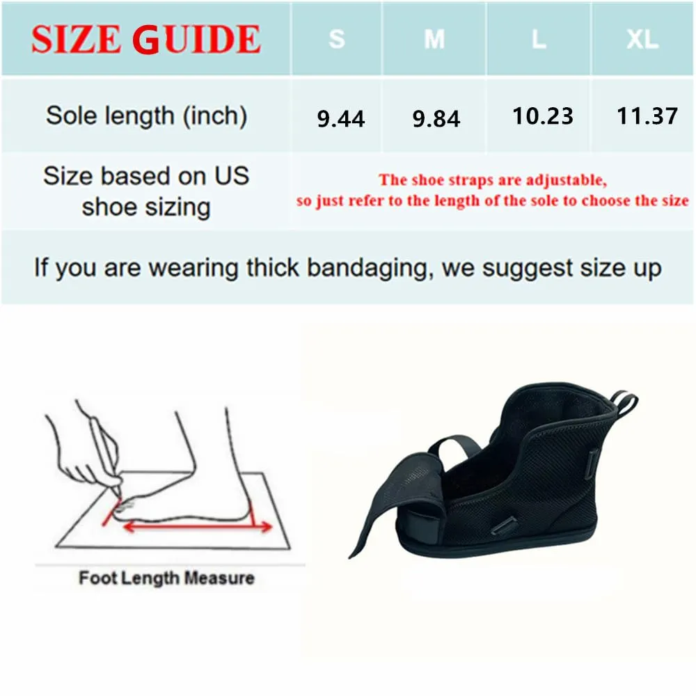 Adjustable Post Op Shoe, Thin, breathable, suitable for spring and summer, high top (XL)