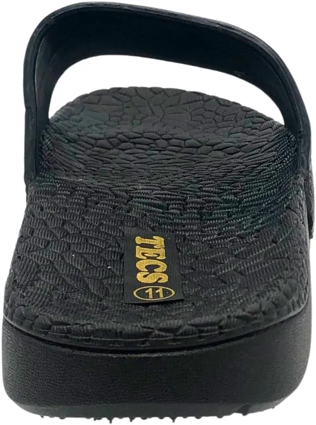 AdTec PVC Pebble Sandals For Men, Cushioned Outsole, Flexible and Bendable, Open Toe