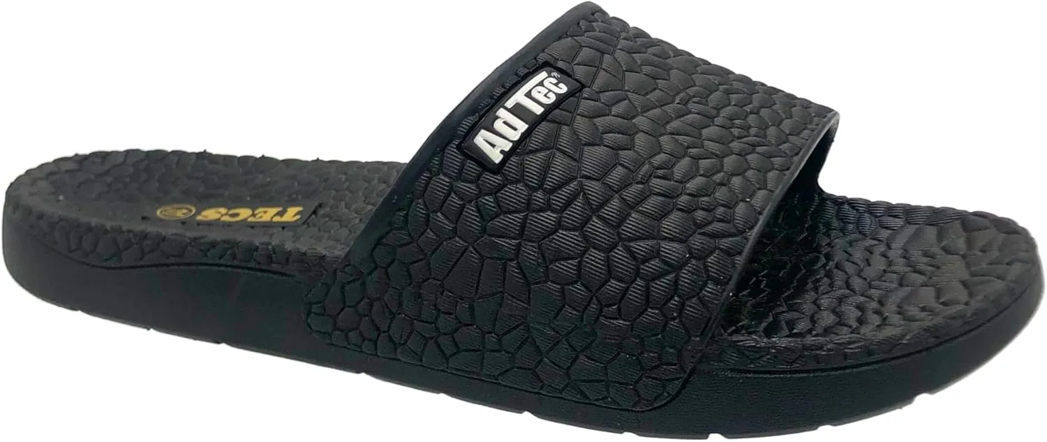 AdTec PVC Pebble Sandals For Men, Cushioned Outsole, Flexible and Bendable, Open Toe