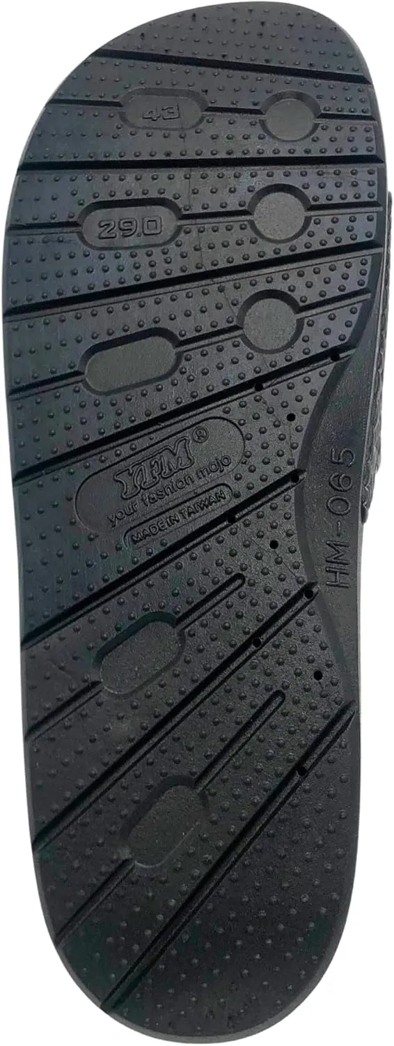 AdTec PVC Pebble Sandals For Men, Cushioned Outsole, Flexible and Bendable, Open Toe
