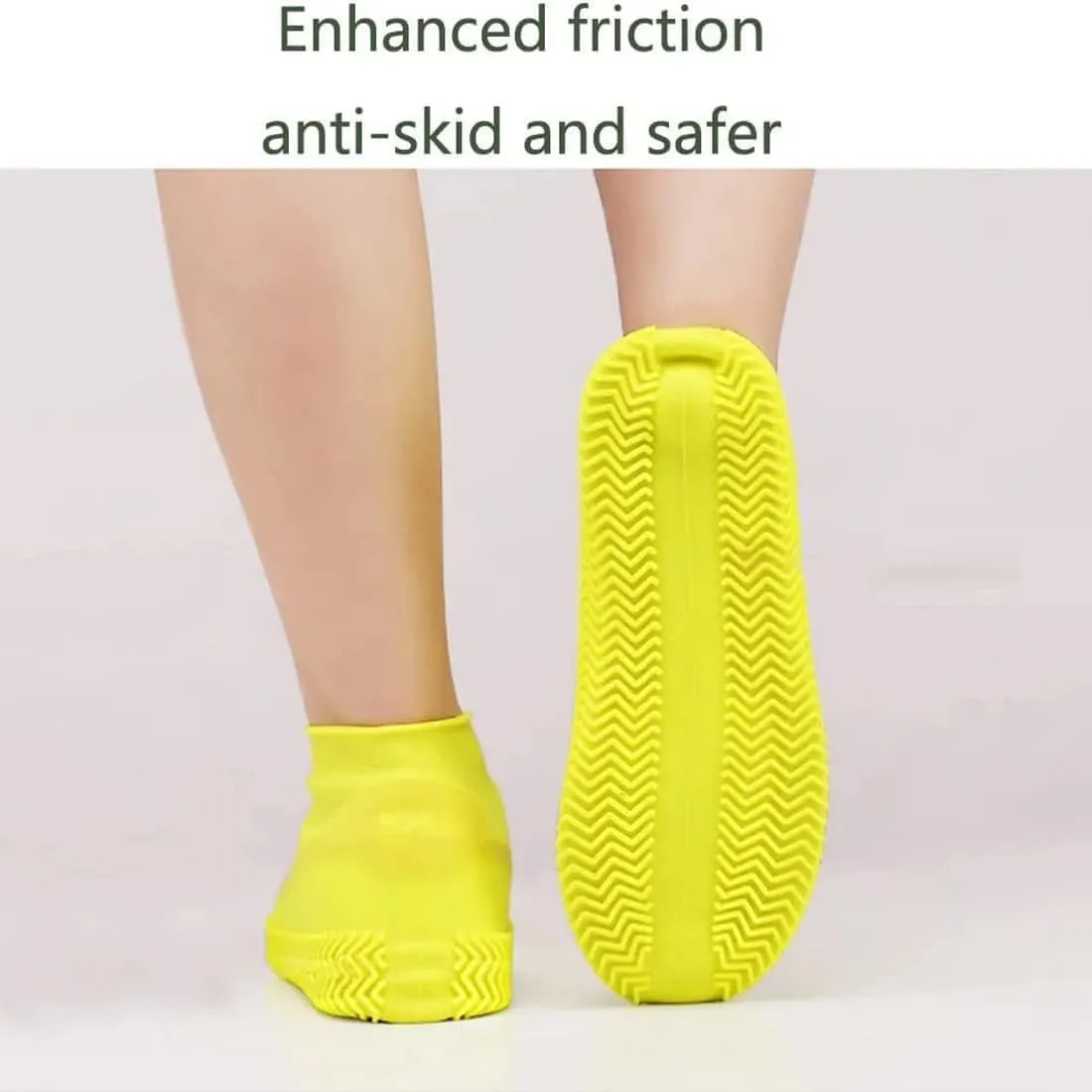 Affection Anti Slip Waterproof Shoe Covers, Reusable Affection Waterproof Shoe Covers, Silicone Rubber Rain Shoe Covers, Outdoor Cycling Protectors Apply to Men, Women, Kids (Pink, M)