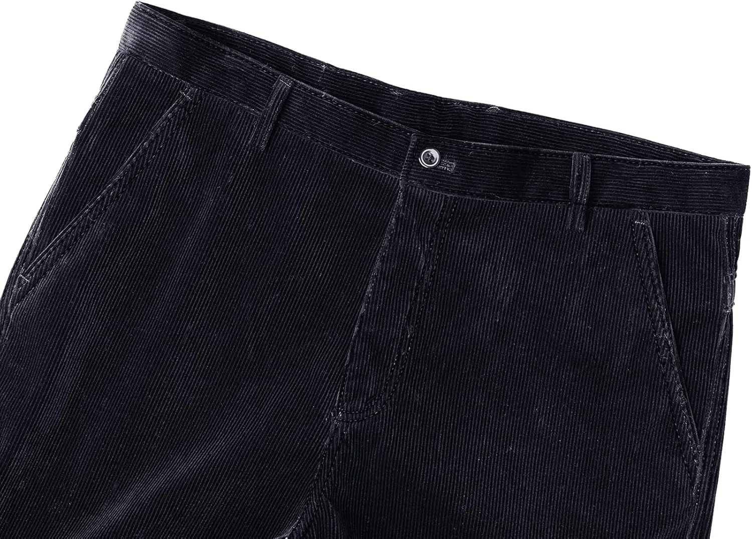 Alimens & Gentle Men's Corduroy Pant Straight Fit Flat-Front Casual Chino Pants