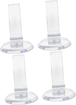 Alipis 4Pcs Shoe Display Stands for High Heels Sandals Lightweight Transparent Shoe Risers for Store Showcase
