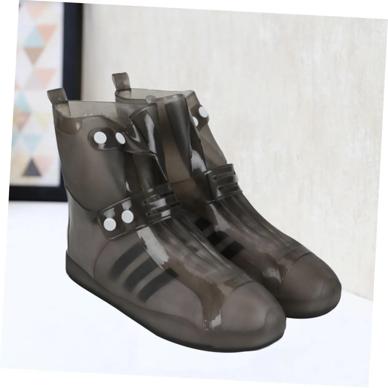 Alipis Waterproof Overshoes Reusable for Men Women Boys and Girls Rainproof Shoe Covers for Travel Biking Fishing Size 36-37