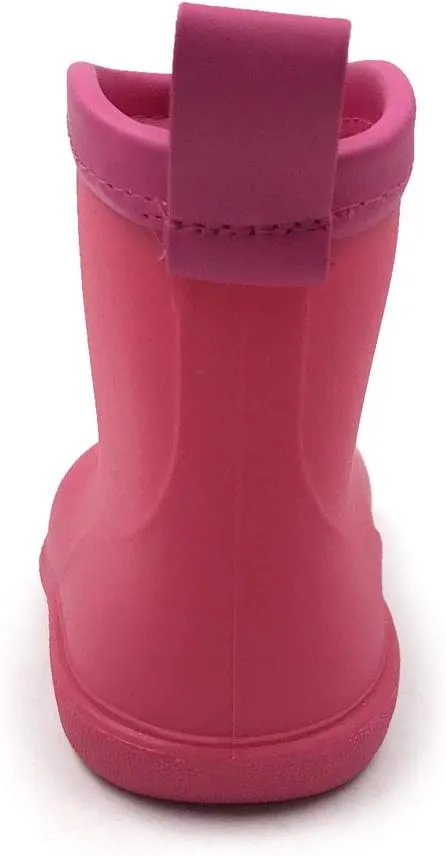 Amoji Baby Kids Easy On Rain Shoes Boots for Toddler Little Kid