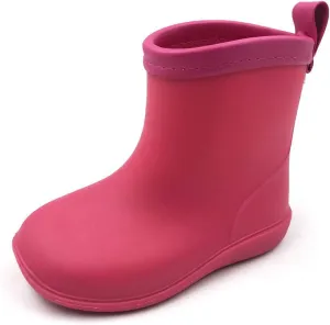 Amoji Baby Kids Easy On Rain Shoes Boots for Toddler Little Kid