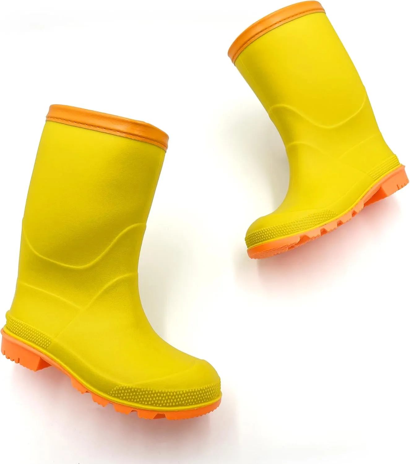Amoji Kids Rain shoes Easy On Rubber Rain Boots (Little Kid/Big Kid)