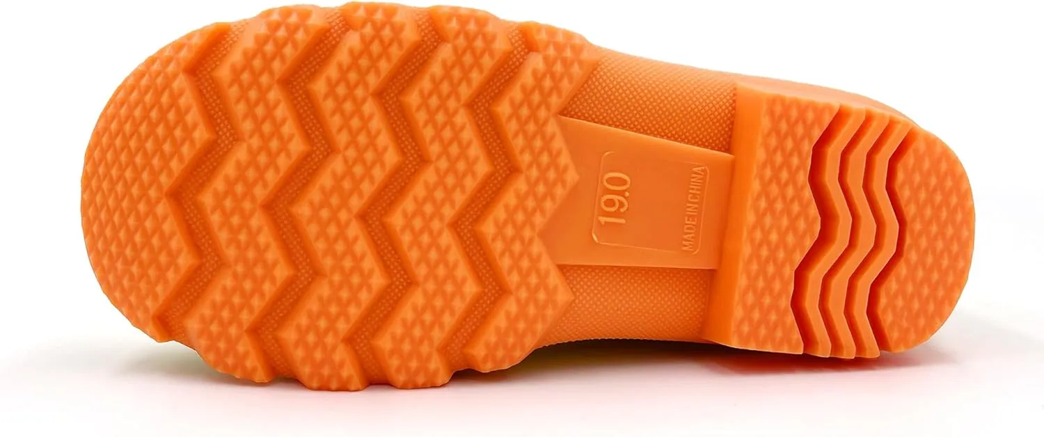 Amoji Kids Rain shoes Easy On Rubber Rain Boots (Little Kid/Big Kid)