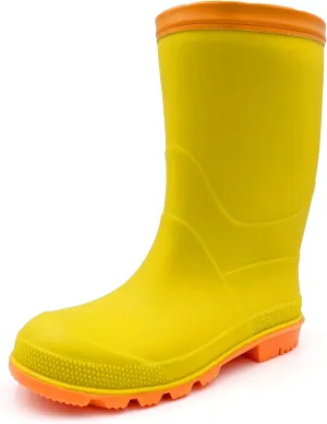 Amoji Kids Rain shoes Easy On Rubber Rain Boots (Little Kid/Big Kid)