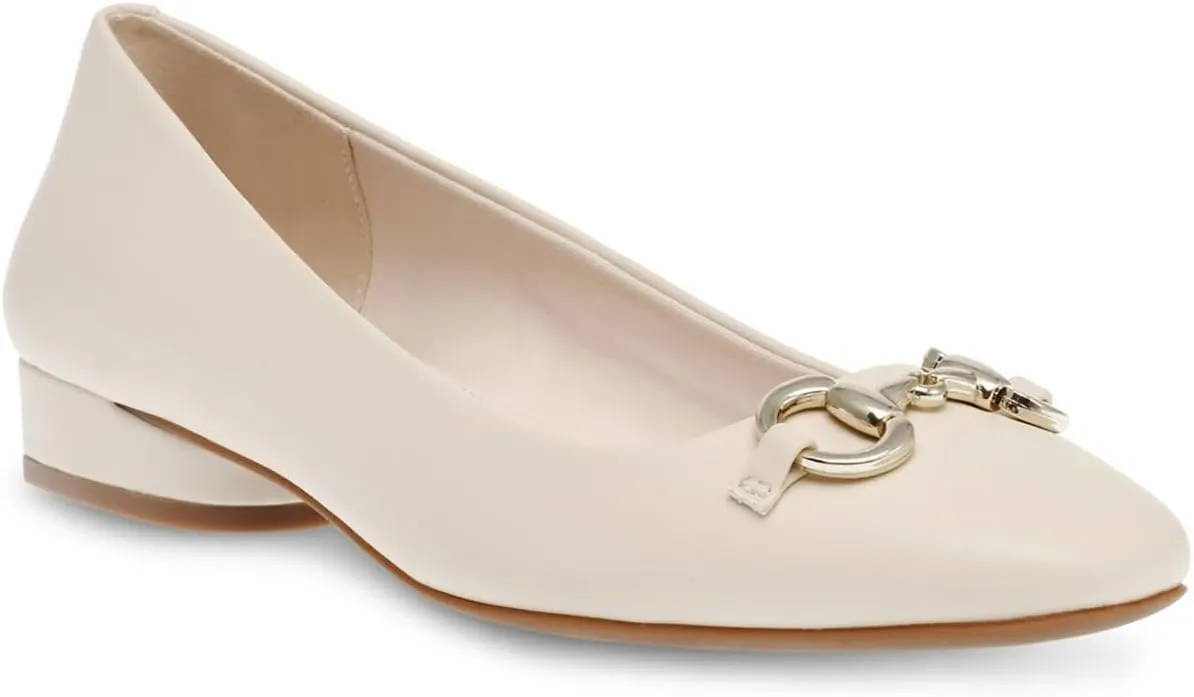 Anne Klein Womens CORA Chain Slip On Loafers