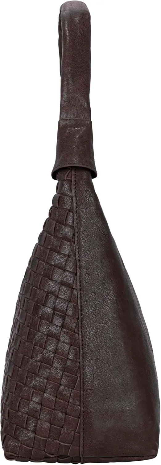 ANTONIO VALERIA Allison Braided Leather Tote Bag for Women