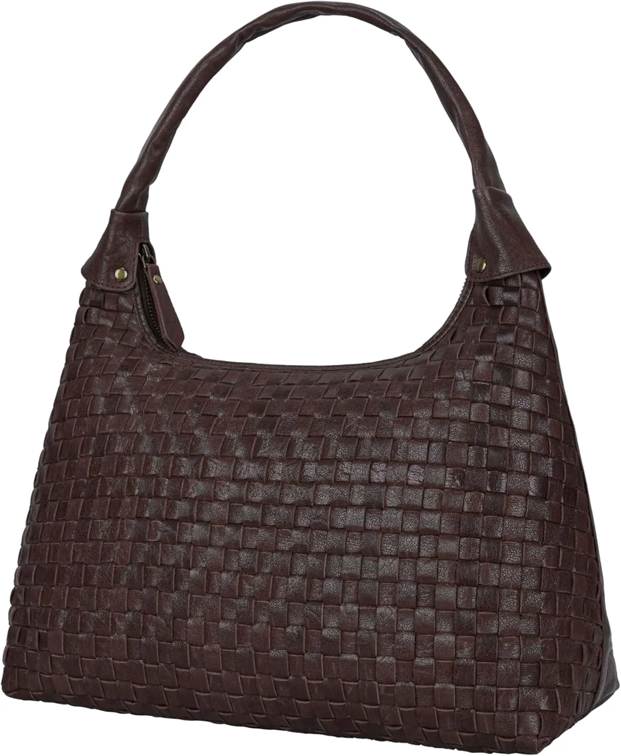 ANTONIO VALERIA Allison Braided Leather Tote Bag for Women