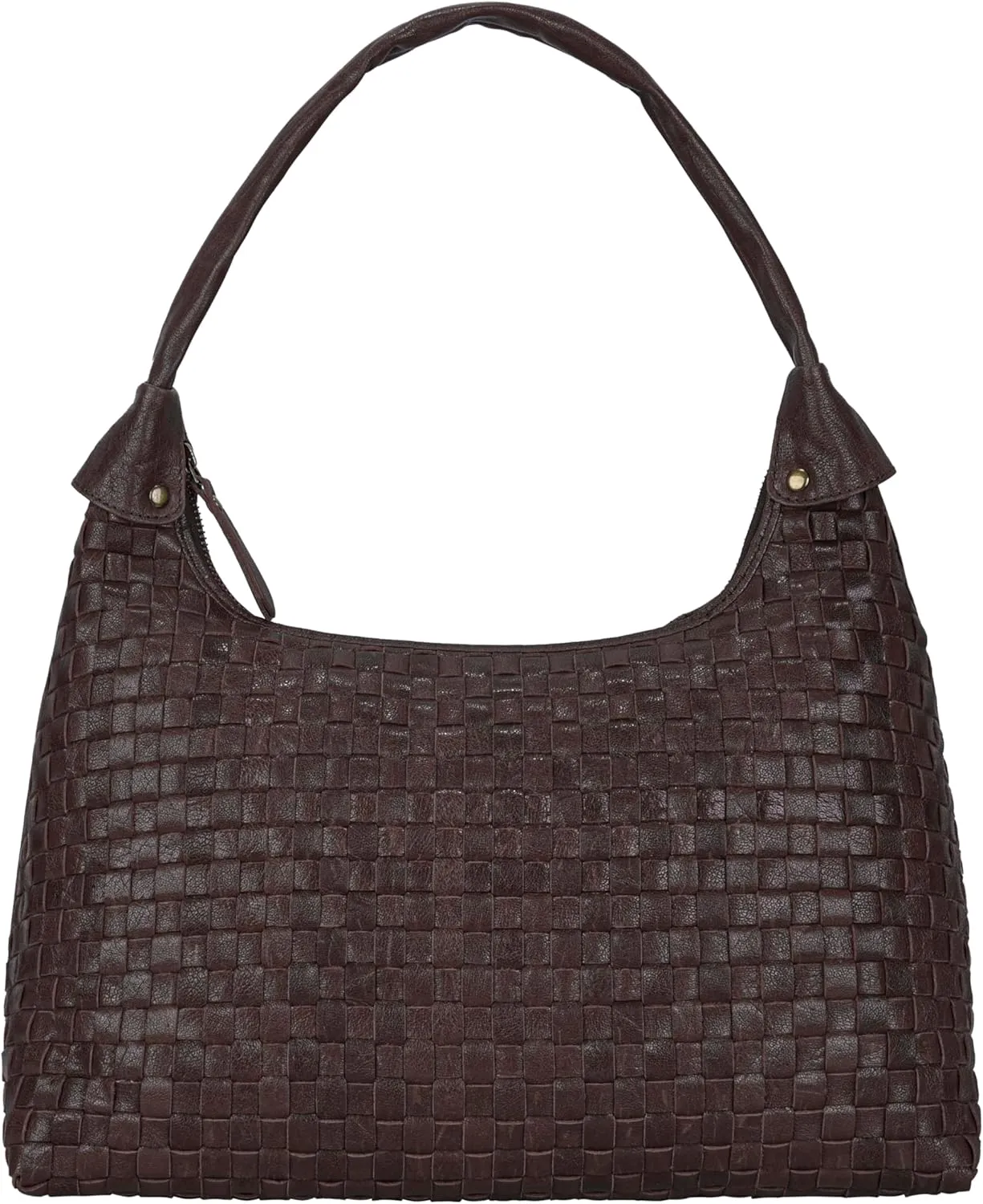 ANTONIO VALERIA Allison Braided Leather Tote Bag for Women