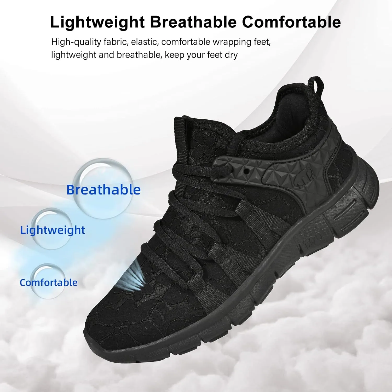 AOE Womens Fashion Walking Running Shoes Ultra Lightweight Breathable Mesh Tennis Shoes Non Slip Athletic Workout Gym Sneakers