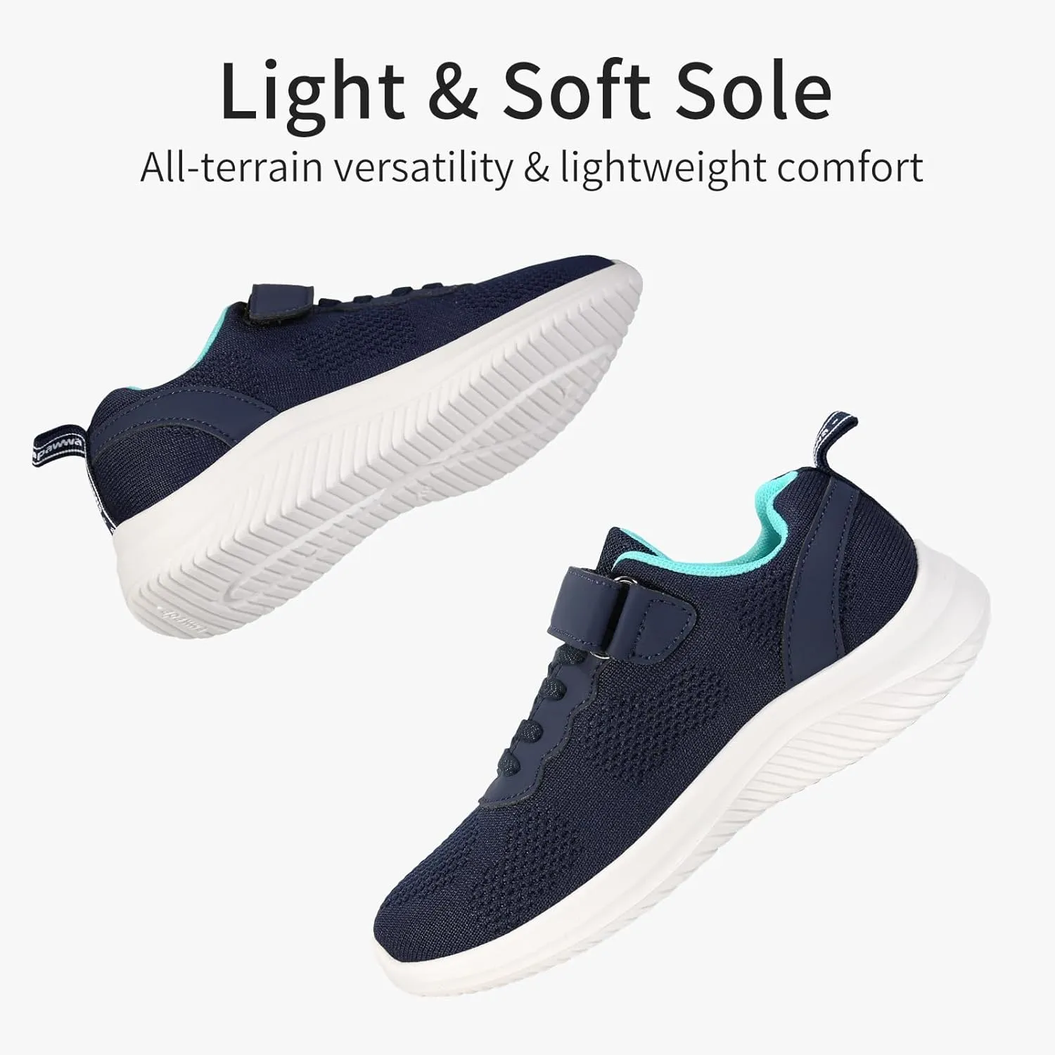 Apawwa Boys Girls Sneakers Lightweight Sneaker for boy Kids Breathable Tennis Shoes for Toddler/Little Kids/Big Kids