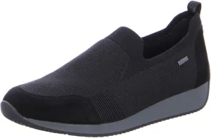 ARA womens Slip-on Sneaker, Black, 6.5 US