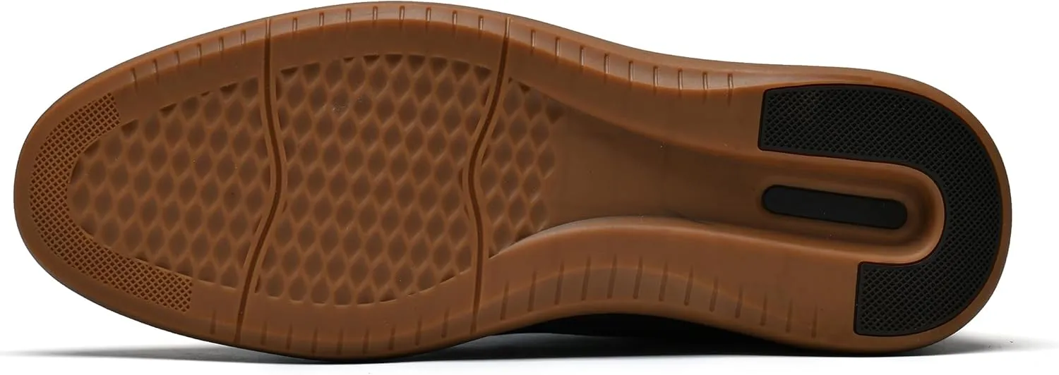 Arkbird Mens Casual Dress Shoes Fashion Sneaker Mens Leather Shoes Business Casual Shoes Men Brown Shoes