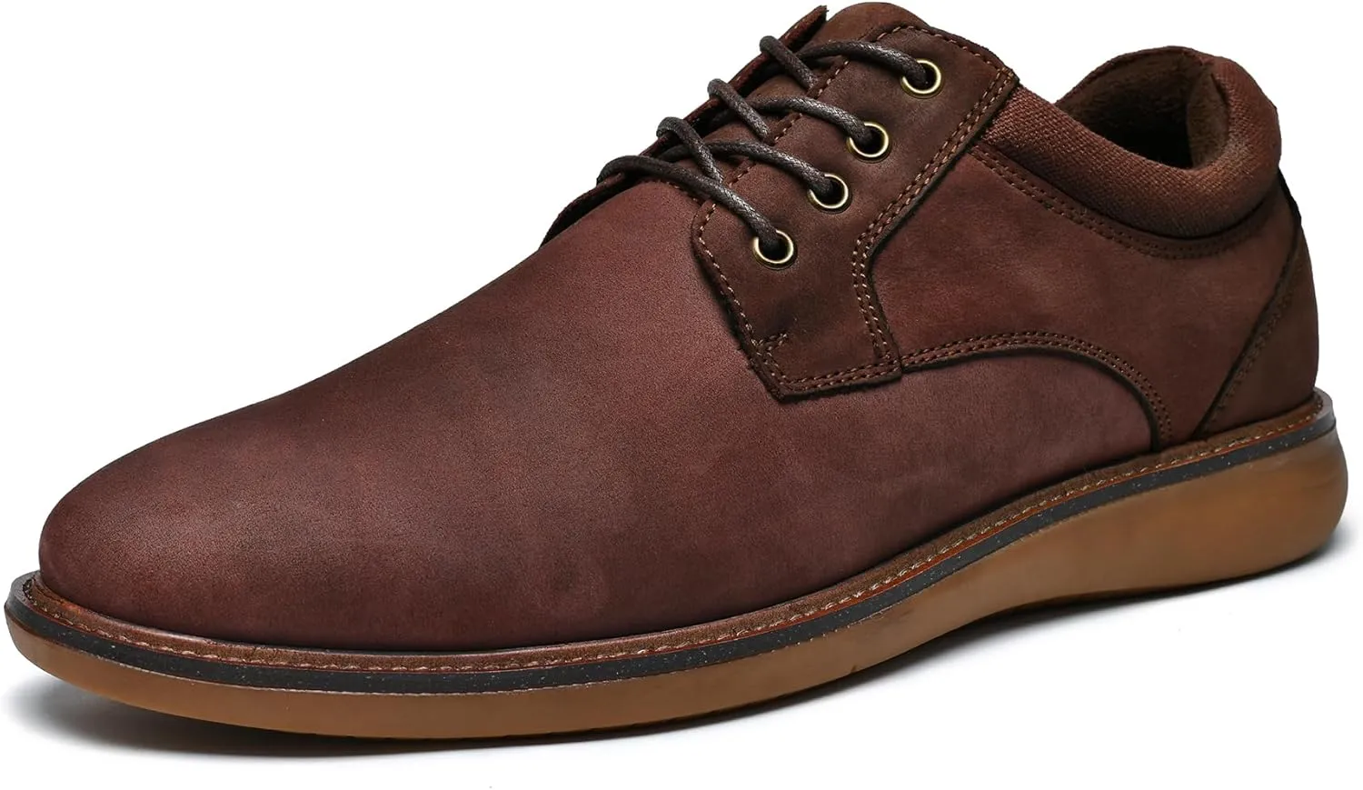 Arkbird Mens Casual Dress Shoes Fashion Sneaker Mens Leather Shoes Business Casual Shoes Men Brown Shoes