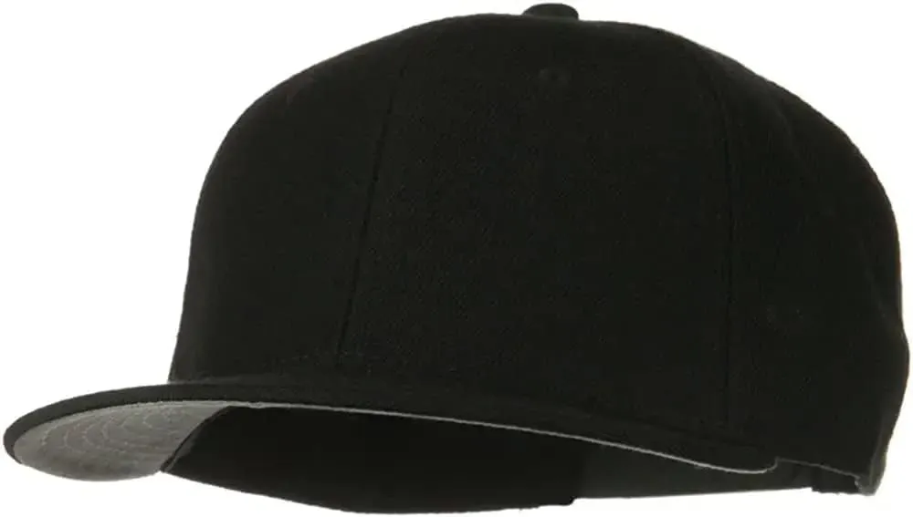 Ashen Fane Wool Blend 6 Panel Snapback Flat Bill Two Tone Hat