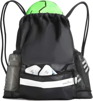 Athletico Drawstring Soccer Bag - Soccer Backpack For Boys or Girls Can Also Carry Basketball or Volleyball