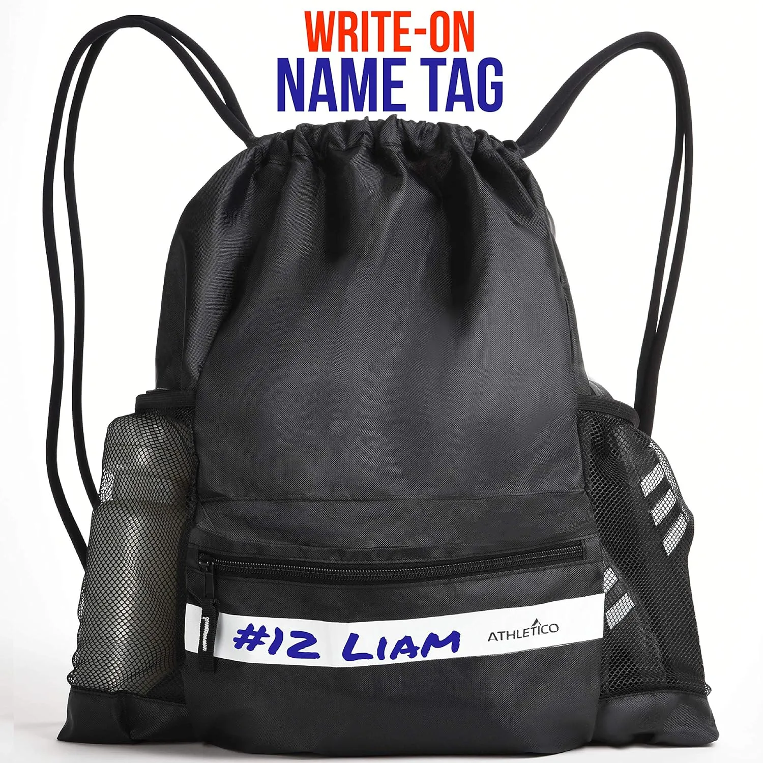 Athletico Drawstring Soccer Bag - Soccer Backpack For Boys or Girls Can Also Carry Basketball or Volleyball