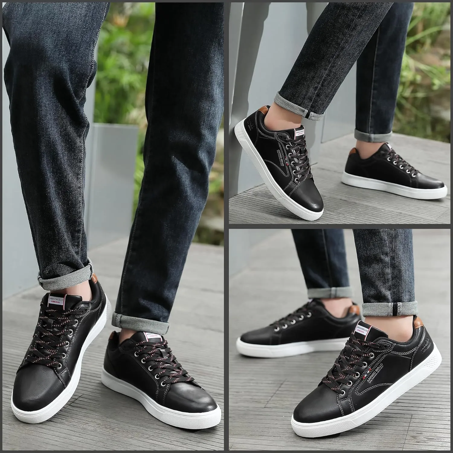 AX BOXING Mens Casual Shoes Fashion Sneakers Breathable Comfort Walking Shoes for Male