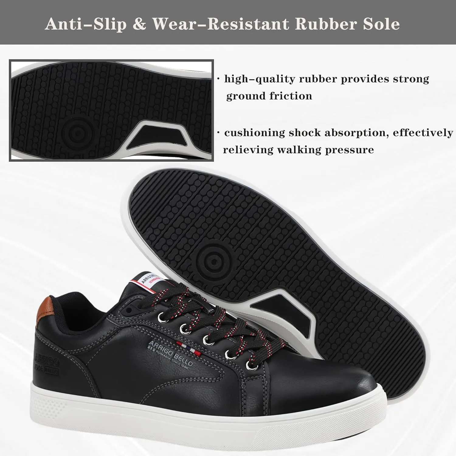 AX BOXING Mens Casual Shoes Fashion Sneakers Breathable Comfort Walking Shoes for Male