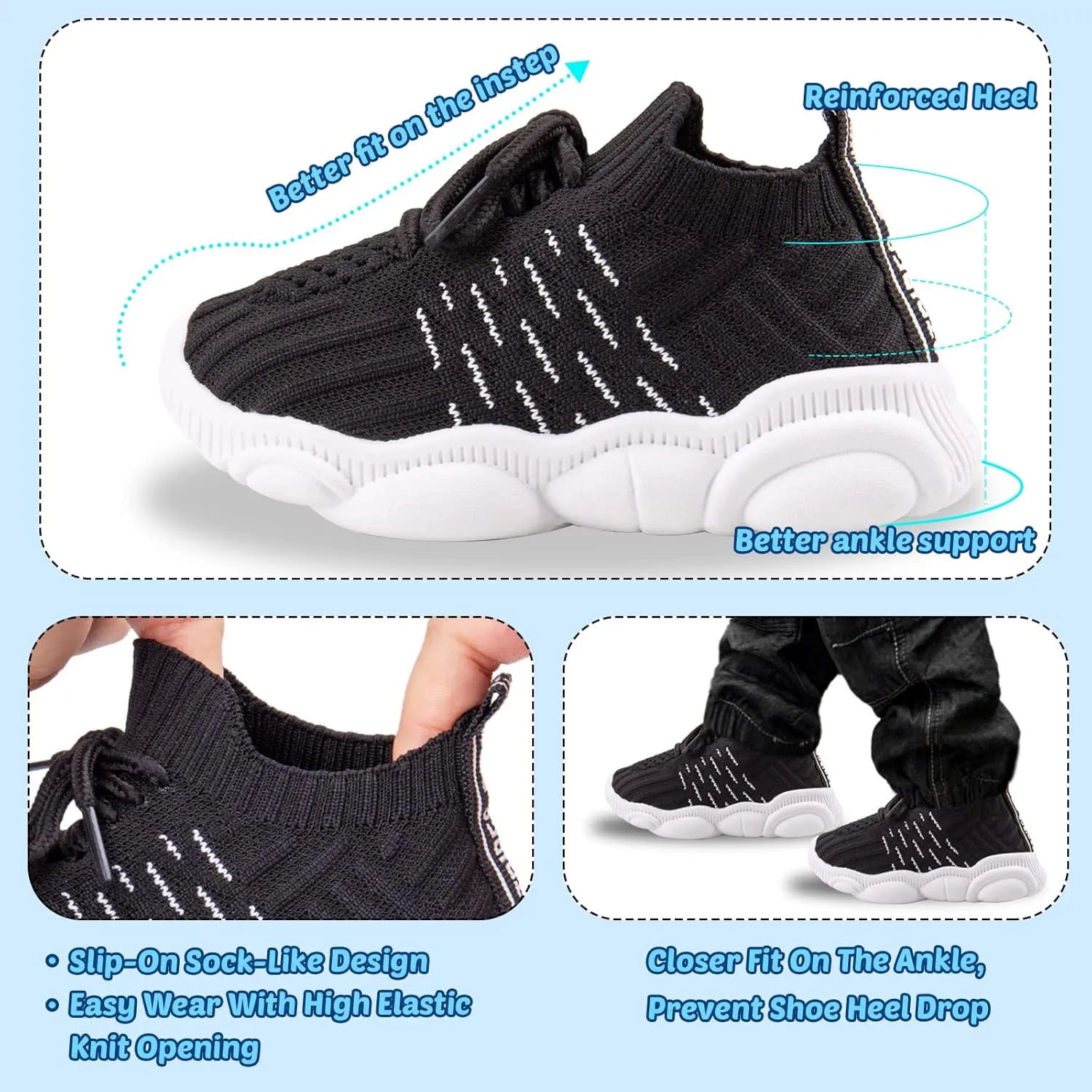 Baby Boy Girl First Walking Shoes Toddler Infant Mesh Sneakers Breathable Lightweight Non-slip Rubber Sole Summer