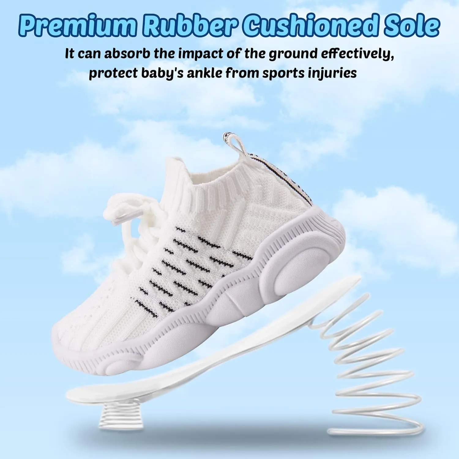 Baby Boy Girl First Walking Shoes Toddler Infant Mesh Sneakers Breathable Lightweight Non-slip Rubber Sole Summer