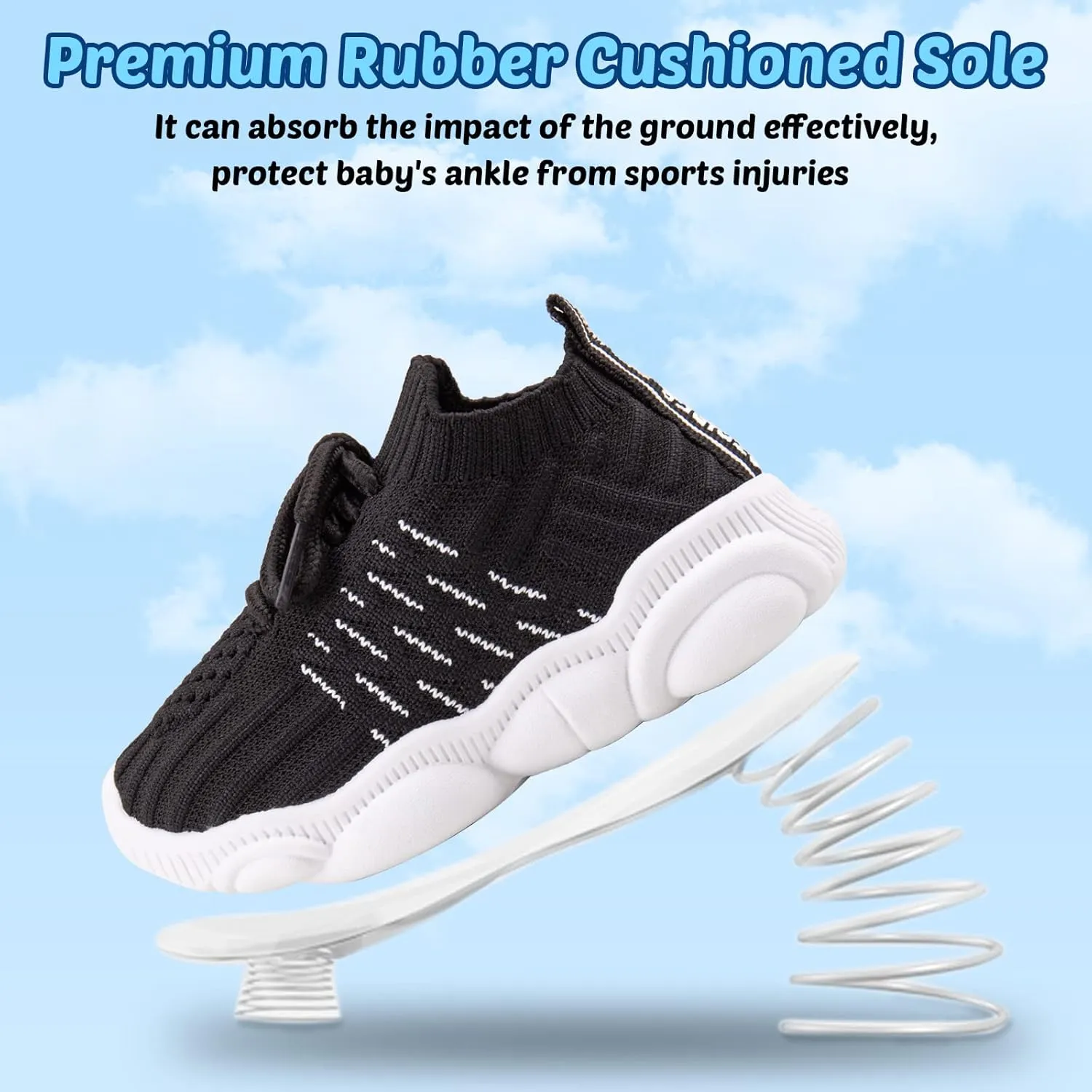 Baby Boy Girl First Walking Shoes Toddler Infant Mesh Sneakers Breathable Lightweight Non-slip Rubber Sole Summer