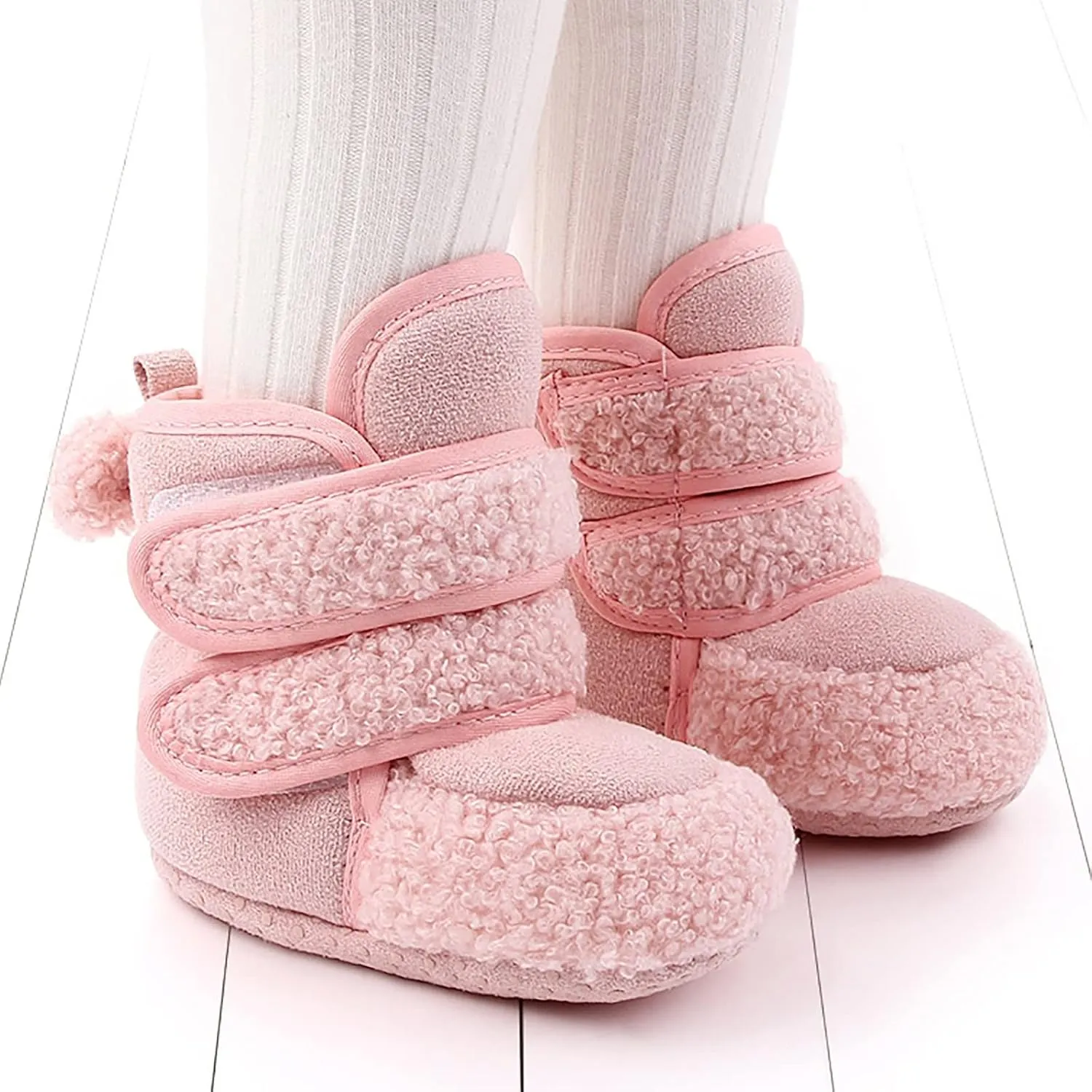 Baby Boy Shoes Girls and Boys Warm Shoes Soft Booties Comfortable Boots Infant Toddler Warming Home Shoes Snow Boots