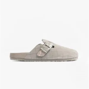 Barbour AINSLEY Womens Suede Mule Slippers Grey