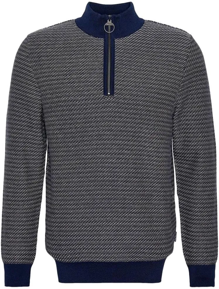 Barbour Men's Dunstan Half-Zip Jumper, Navy