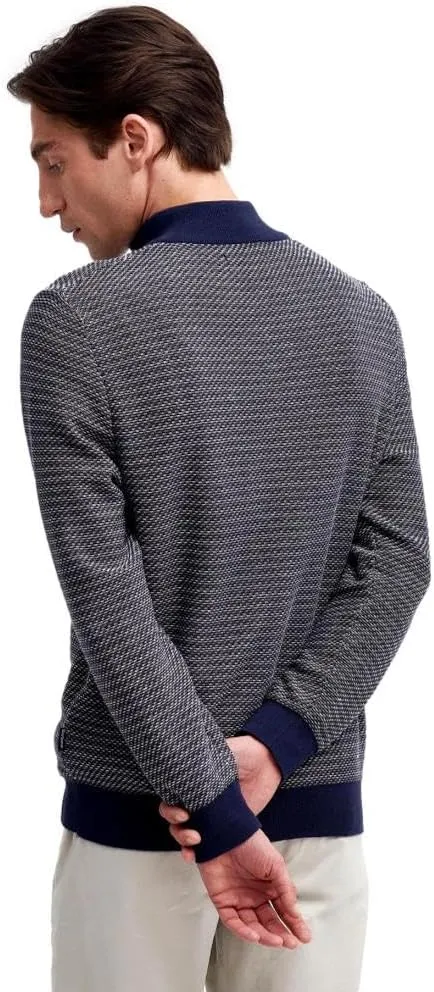 Barbour Men's Dunstan Half-Zip Jumper, Navy